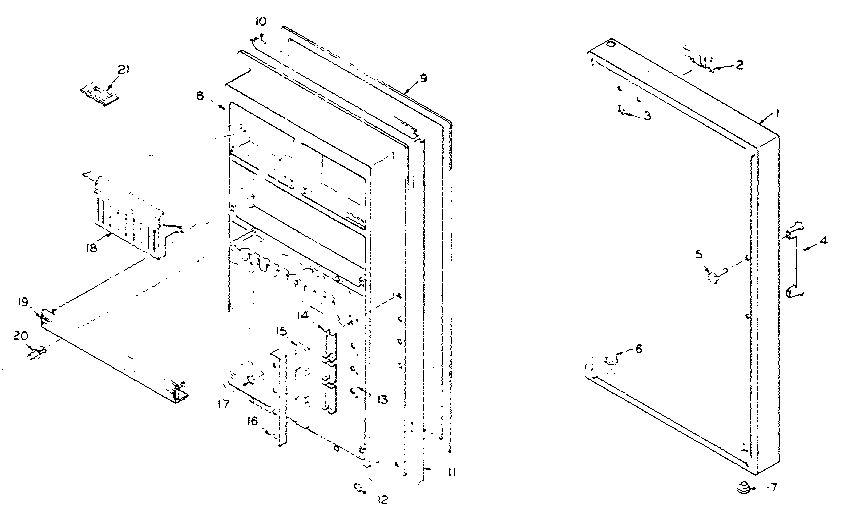 Refrigerator door parts