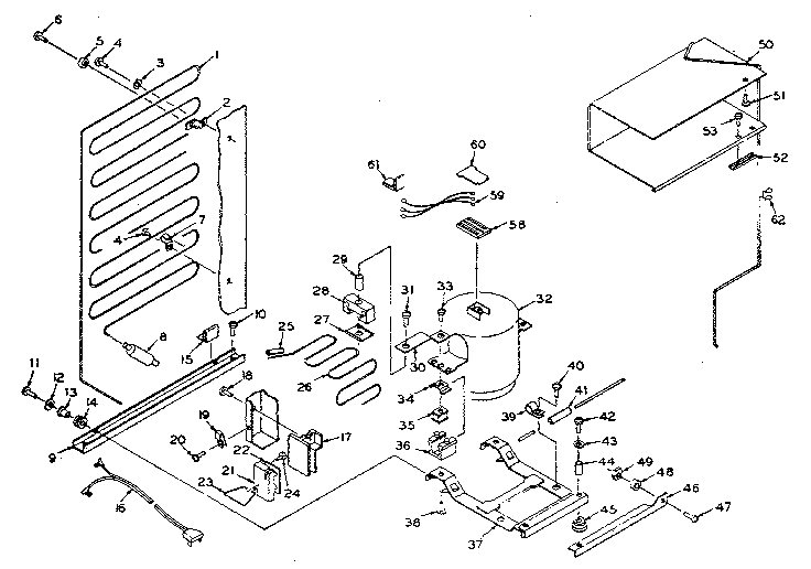 Refrigerator unit parts
