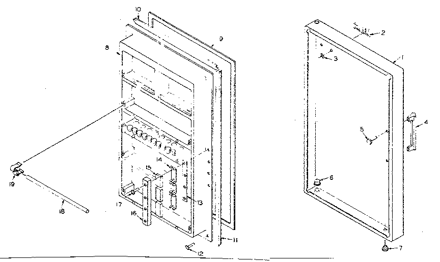 Refrigeration door parts