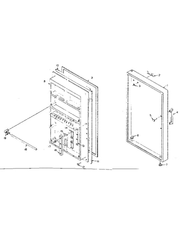 Refrigeration door parts