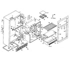 Kenmore 106N12DS cabinet parts diagram