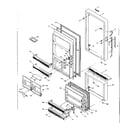 Kenmore 106N14FS-1 door parts diagram