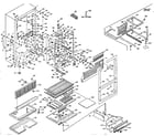 Kenmore 106N16F-2 cabinet parts diagram