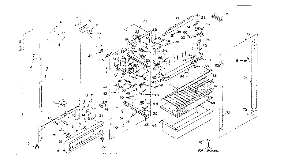 Refrigerator cabinet parts