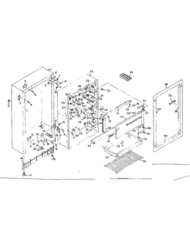 Refrigerator cabinet parts