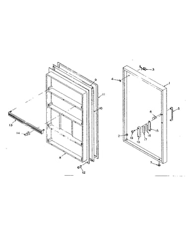 Refrigerator door parts