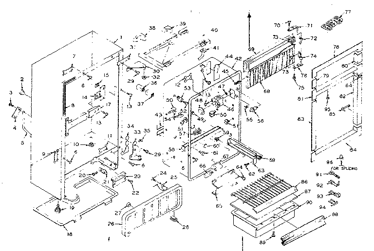 Refrigerator cabinet parts