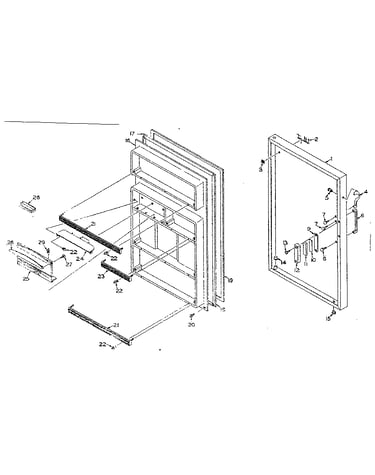Refrigerator door part
