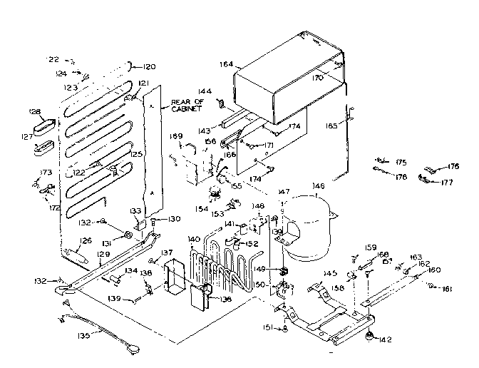 Refrigerator unit parts