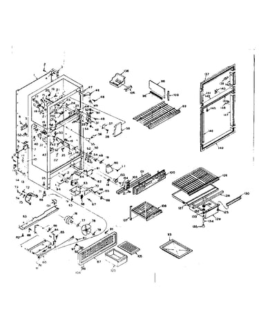 Refrigerator cabinet parts