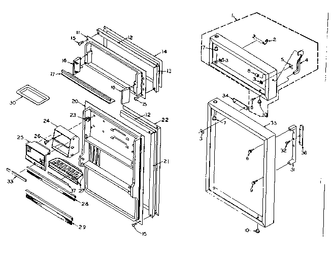 Refrigerator door parts