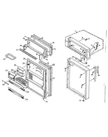 Refrigerator door parts