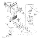 Kenmore 106RG13T refrigerator unit and control parts diagram