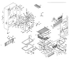 Kenmore 106R14F3 refrigerator cabinet parts diagram