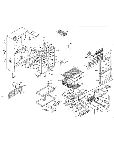 Refrigerator cabinet parts