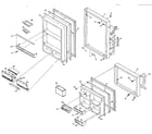 Kenmore 106R14FL3 refrigerator door parts diagram