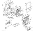 Kenmore 106R14GP cabinet parts diagram