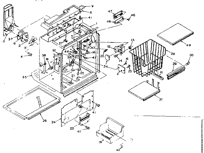 Freezer section parts