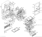 Kenmore 106R16G1 cabinet parts diagram