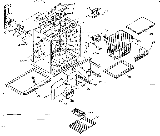 Freezer section parts