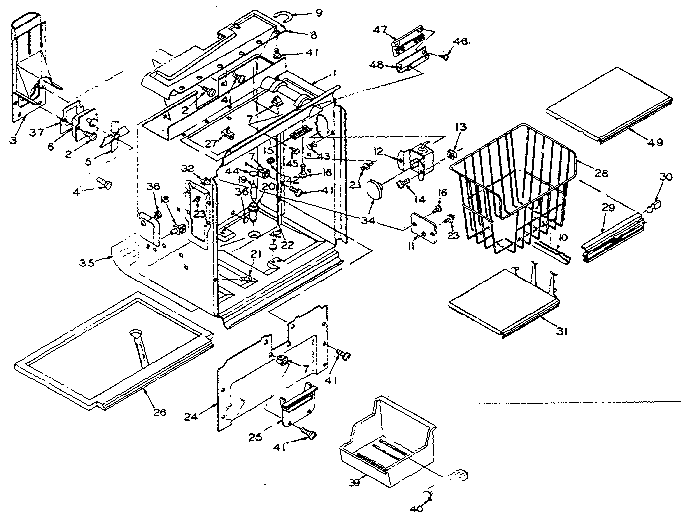 Freezer section parts