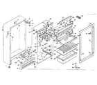 Kenmore 106S10AL cabinet parts diagram