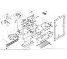 Kenmore 106S12A cabinet parts diagram