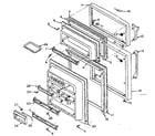 Kenmore 106S12D door parts diagram