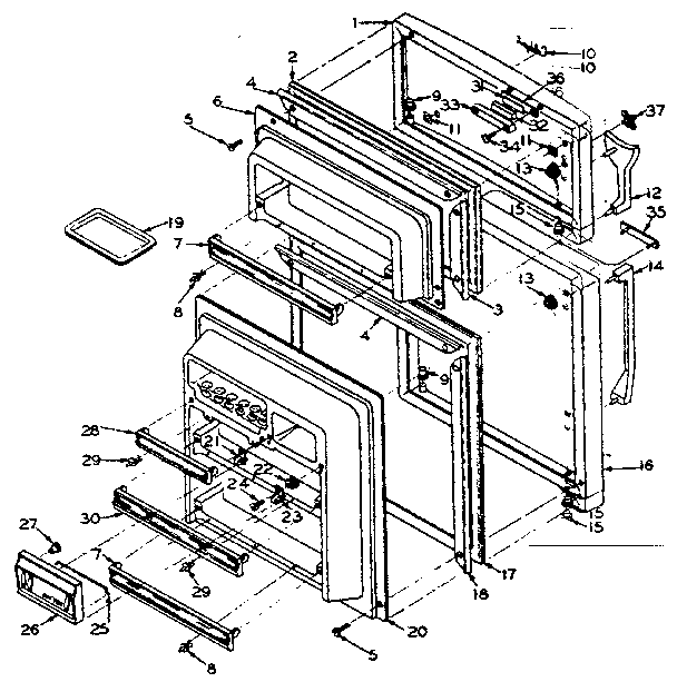Refrigerator door parts