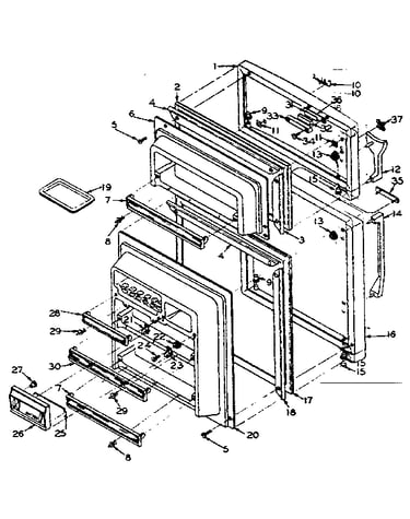 Refrigerator door parts