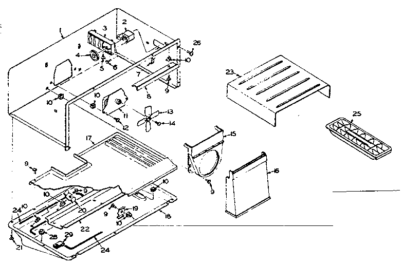 Refrigerator freezer parts