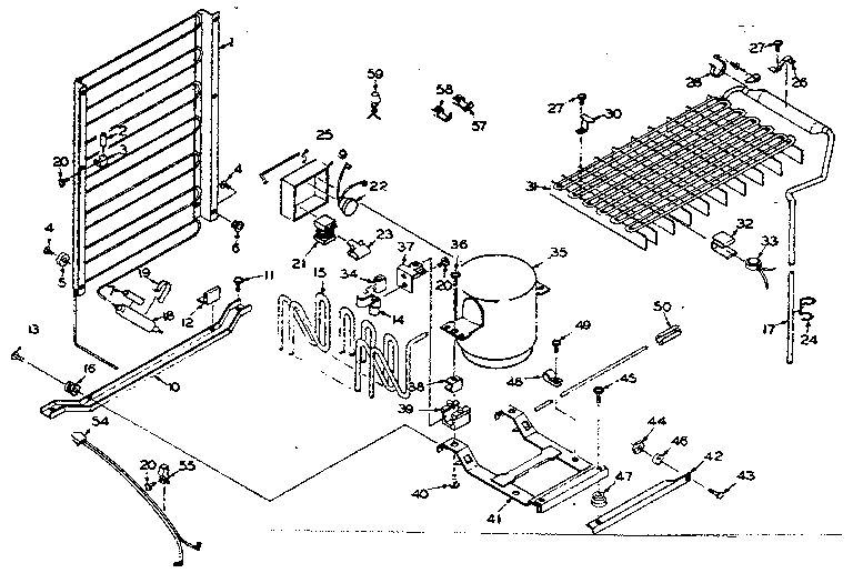 Refrigerator unit parts