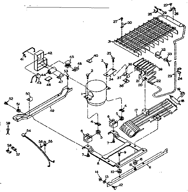Refrigerator unit parts