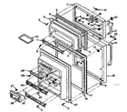 Kenmore 106S12EL-1 door parts diagram