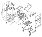 Kenmore 106S12EL-3 cabinet parts diagram