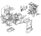 Kenmore 106S13GIM cabinet parts diagram