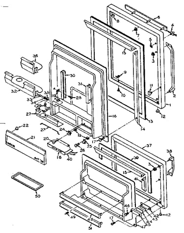 Refrigerator door parts