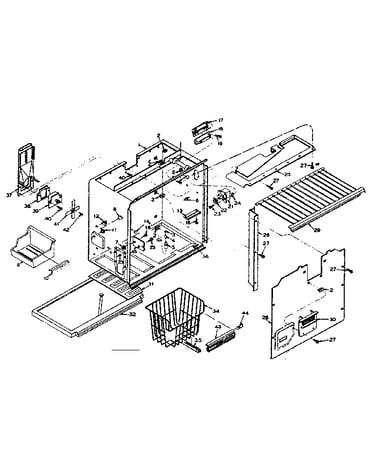 Refrigerator freezer parts