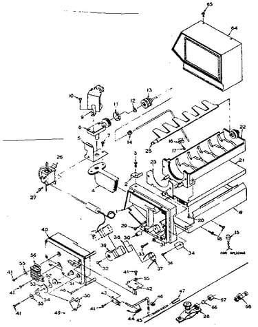 Refrigerator automatic ice maker parts