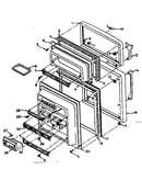 Refrigerator door parts