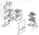 Kenmore 106S14FL cabinet parts diagram