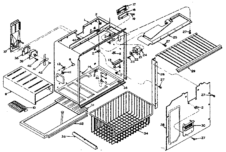Freezer section parts