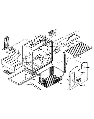 Freezer section parts
