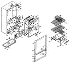 Kenmore 106S14F1 cabinet parts diagram