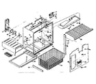 Kenmore 106S14F1 freezer section parts diagram