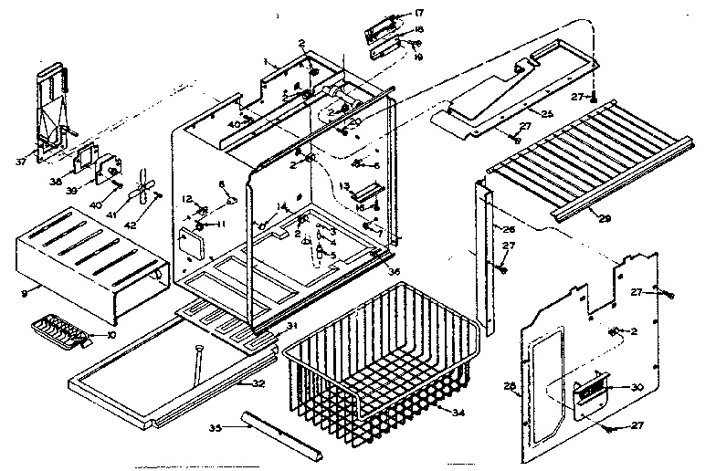 Freezer section parts