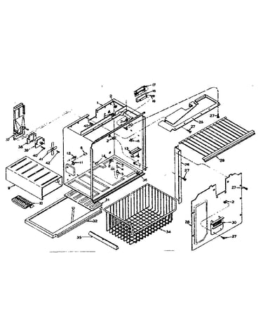 Freezer section parts