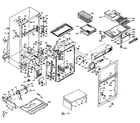 Kenmore 106S16EL cabinet parts diagram