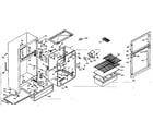 Kenmore 106T12DS1 cabinet parts diagram
