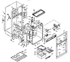 Kenmore 106T12EL cabinet parts diagram